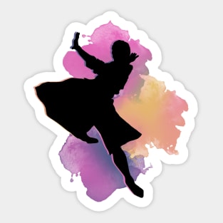 Dancing man. Ballet Sticker